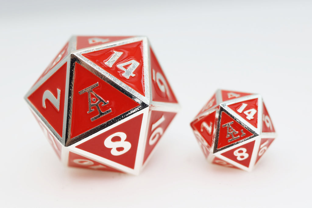 Acquisitions Inc 35mm Metal D20: Certainty Metal Dice Foam Brain Games