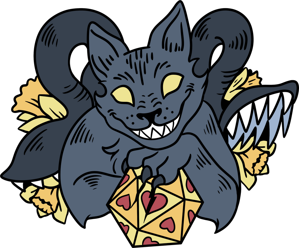 Alice's Adventures in Diceland: Cheshire Displacer Beast - Enamel Pin Enamel Pin Foam Brain Games