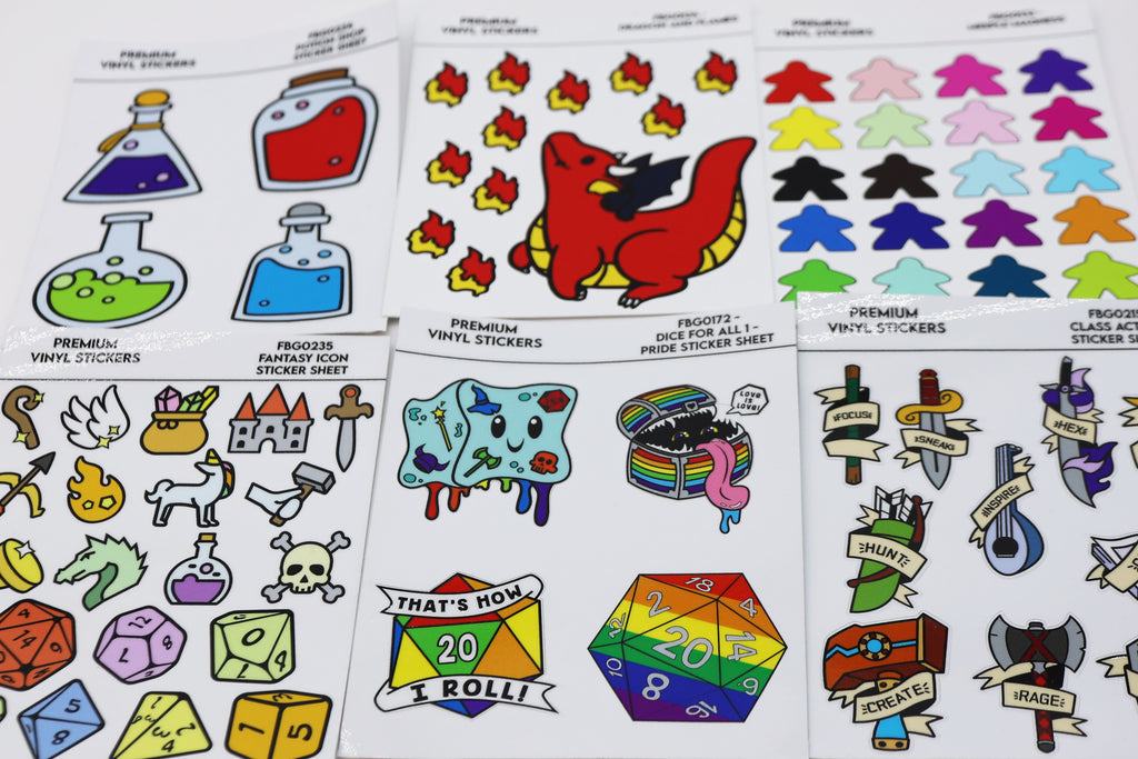 Sticker Sheets Stickers Foam Brain Games - Custom Production Services