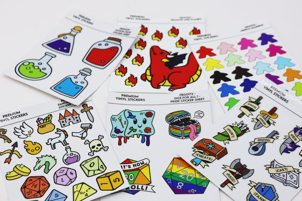 Sticker Sheets Stickers Foam Brain Games - Custom Production Services