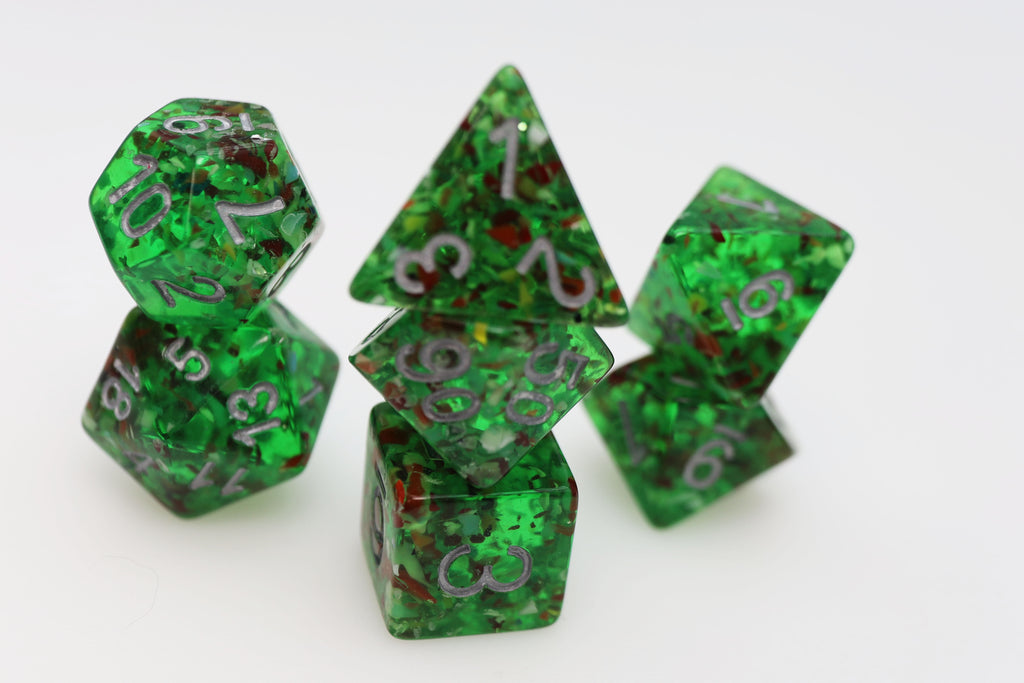 Mossy Mound RPG Dice Set Plastic Dice Foam Brain Games