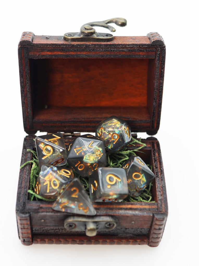 Glint of Treasure RPG Dice Set Plastic Dice Foam Brain Games