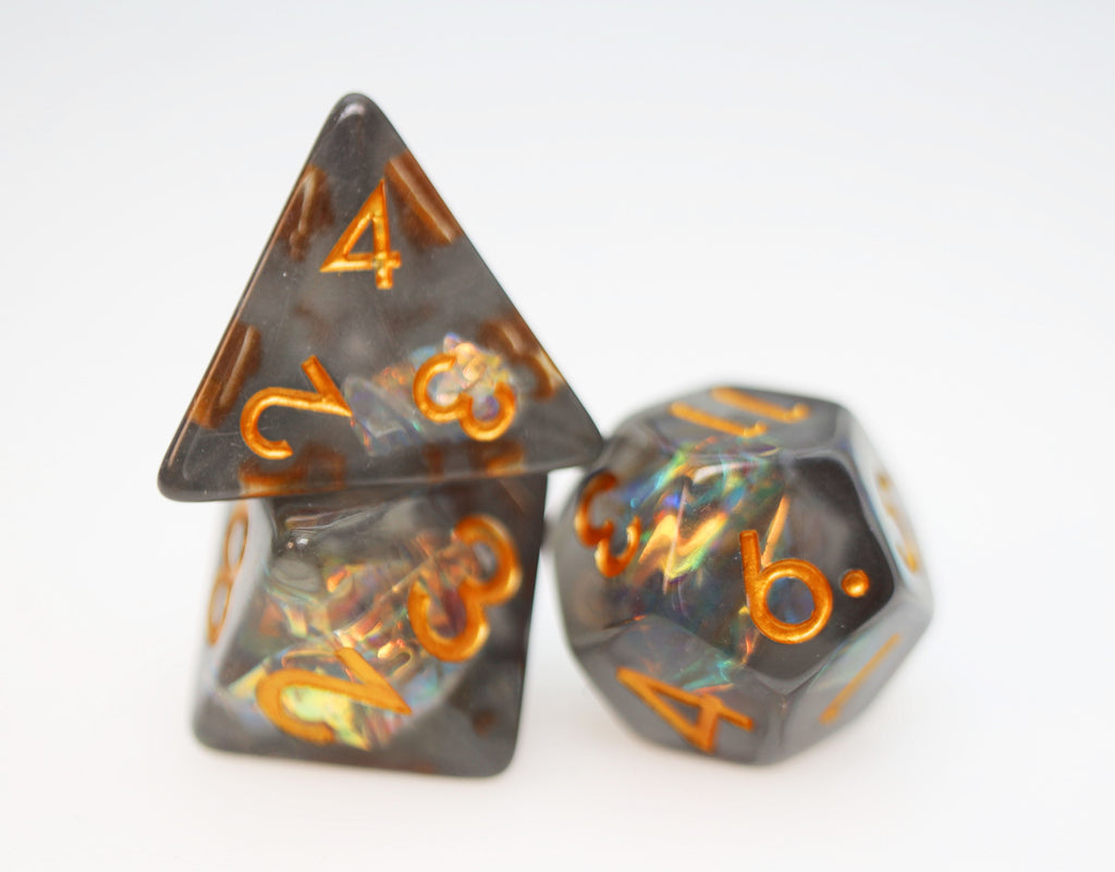 Glint of Treasure RPG Dice Set Plastic Dice Foam Brain Games