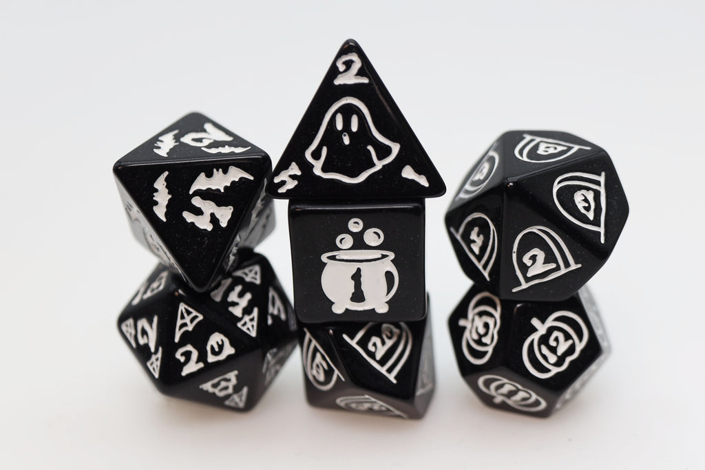 Graveyard Smash RPG Dice Set Plastic Dice Foam Brain Games