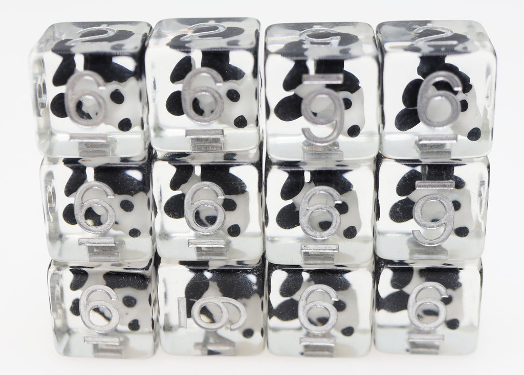 12 piece D6's - Dice Boat Willie Mickey Plastic Dice Foam Brain Games