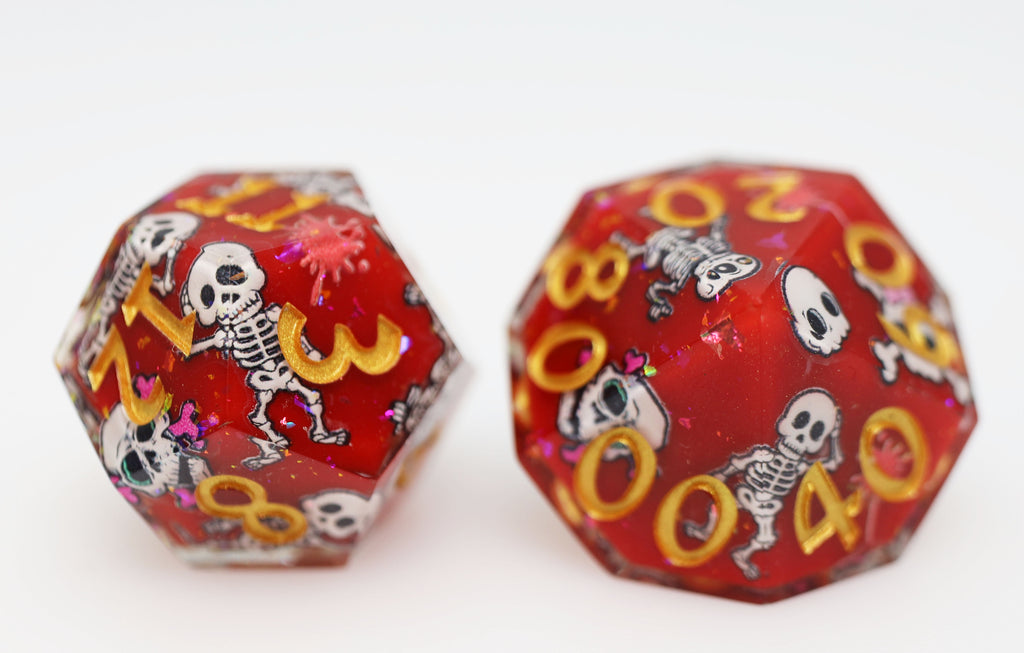 Some Body to Love: Sharp Edge Decal RPG Dice Set Plastic Dice Foam Brain Games