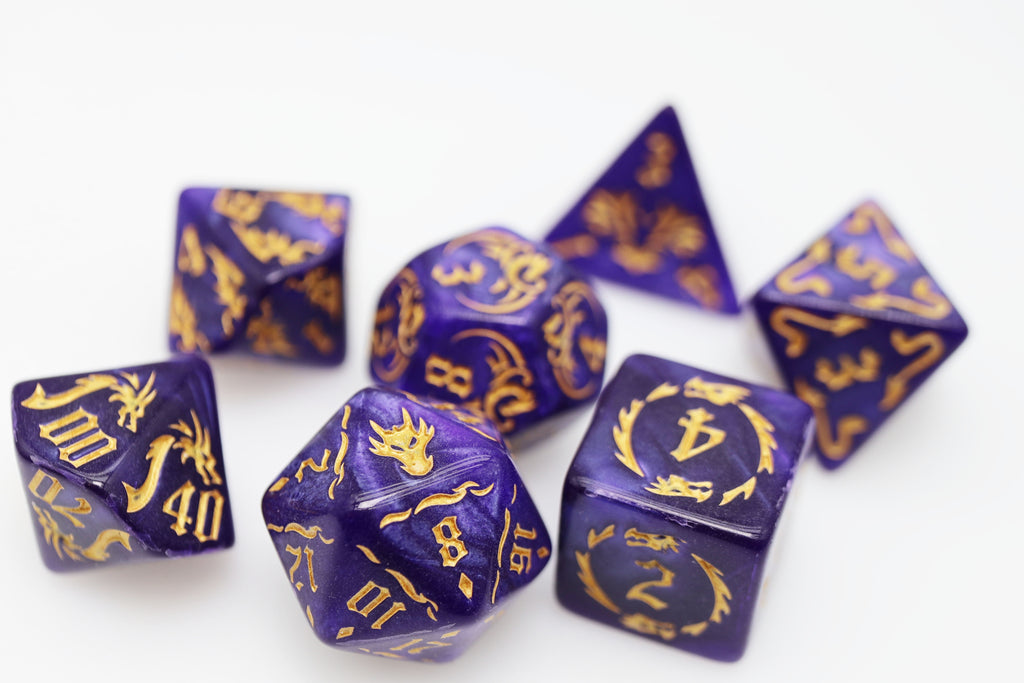 Drake's Flight: Enchanting RPG Dice Set Plastic Dice Foam Brain Games