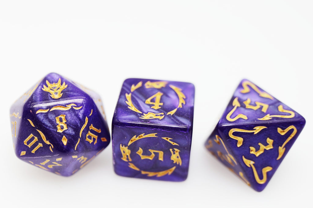 Drake's Flight: Enchanting RPG Dice Set Plastic Dice Foam Brain Games