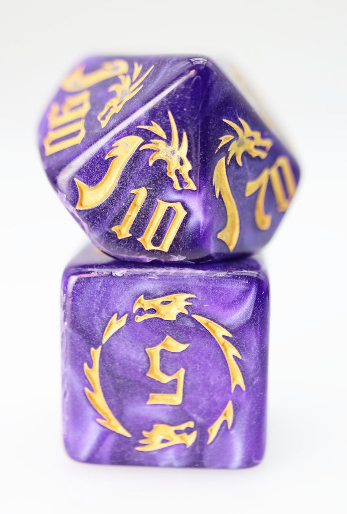 Drake's Flight: Enchanting RPG Dice Set Plastic Dice Foam Brain Games