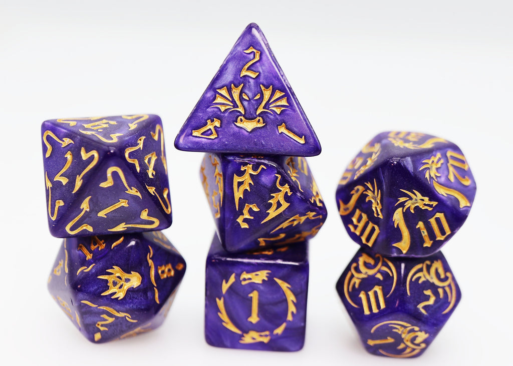 Drake's Flight: Enchanting RPG Dice Set Plastic Dice Foam Brain Games