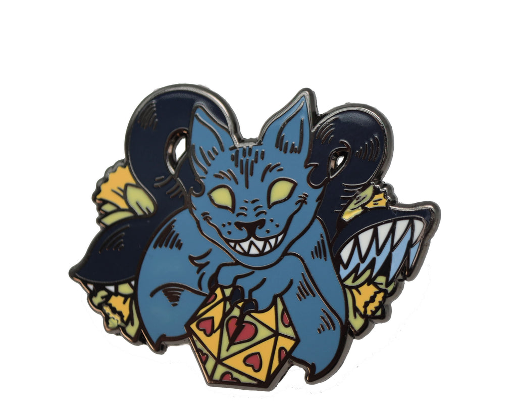 Alice's Adventures in Diceland: Cheshire Displacer Beast - Enamel Pin Enamel Pin Foam Brain Games