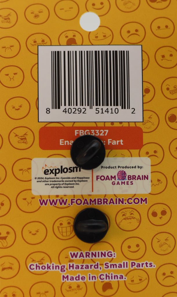 Cyanide & Happiness Pin Series 1: Fart Enamel Pin Foam Brain Games