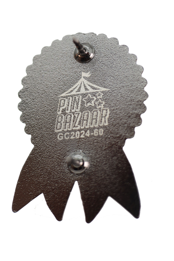 Pin Bazaar: Narrowly Avoided Death Award Pin (Gen Con 2024) Enamel Pin Foam Brain Games