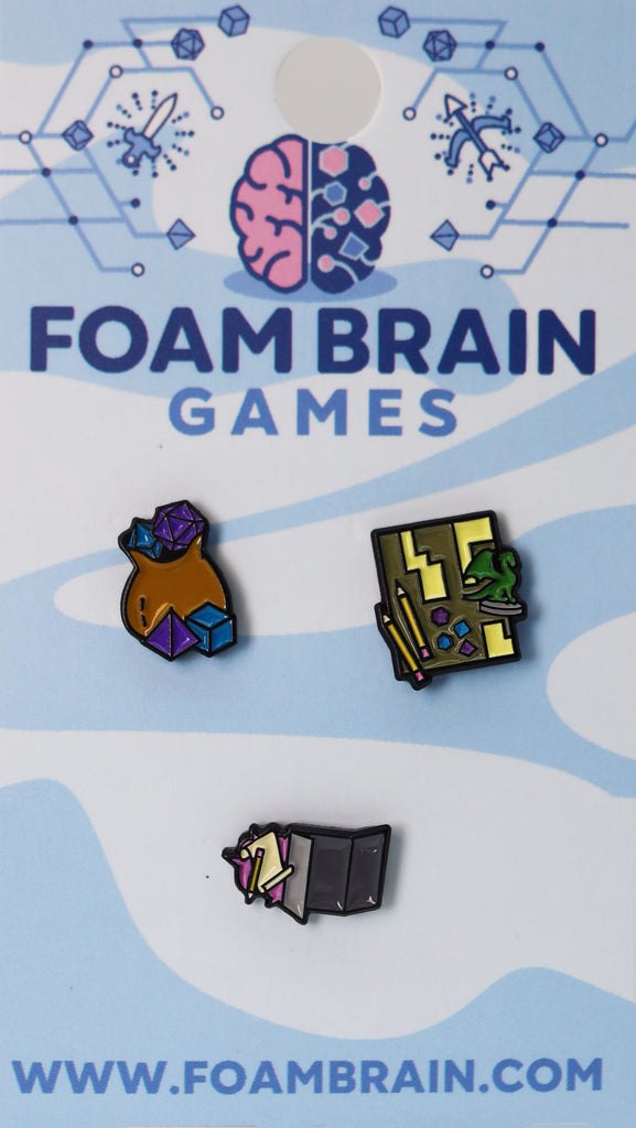 Mini Pins: Dungeon Master Pack Enamel Pin Foam Brain Games