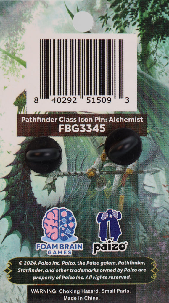 Pathfinder Class Icon Pin: Alchemist Enamel Pin Foam Brain Games