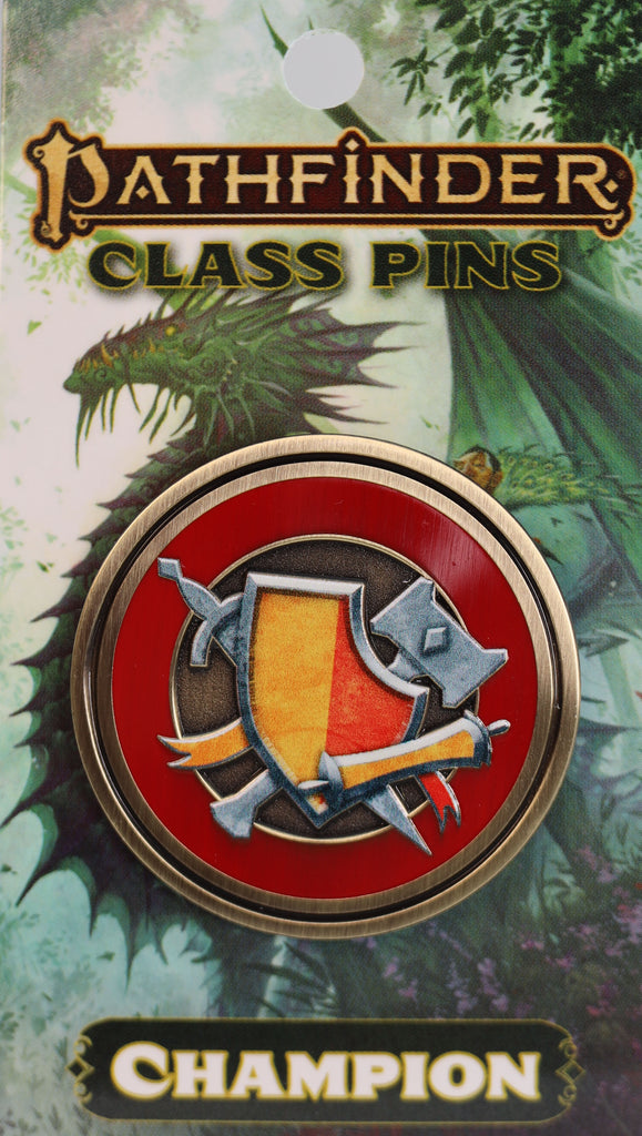 Pathfinder Class Icon Pin: Champion Enamel Pin Foam Brain Games