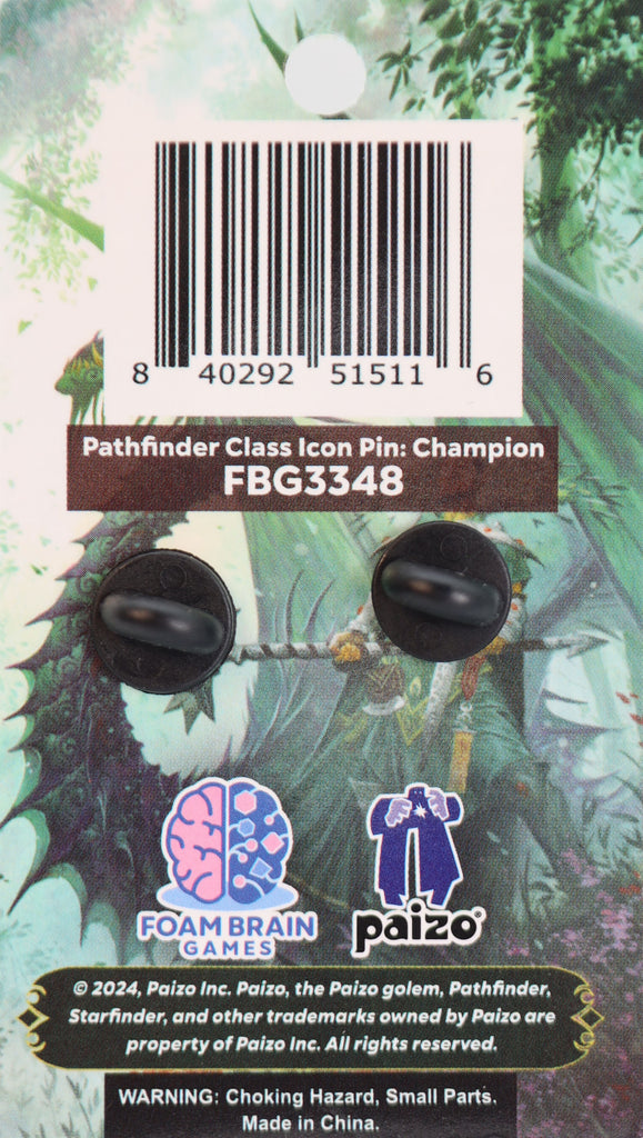 Pathfinder Class Icon Pin: Champion Enamel Pin Foam Brain Games