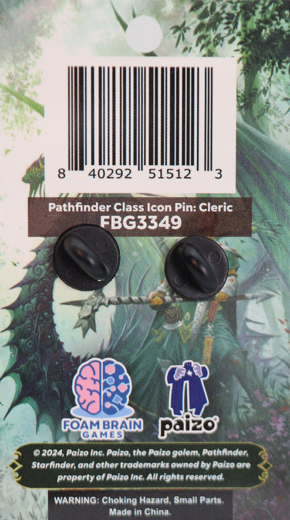 Pathfinder Class Icon Pin: Cleric Enamel Pin Foam Brain Games