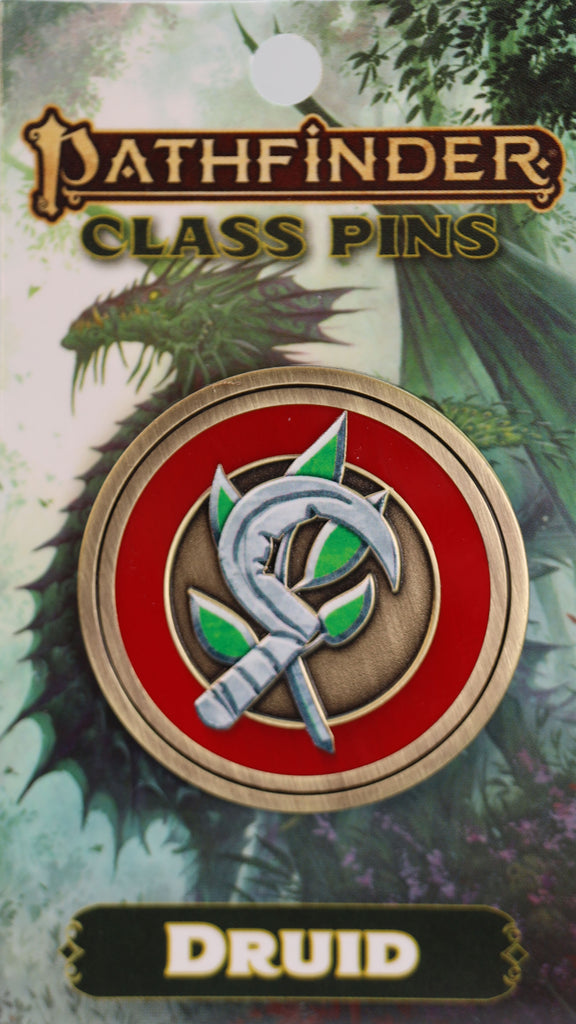 Pathfinder Class Icon Pin: Druid Enamel Pin Foam Brain Games