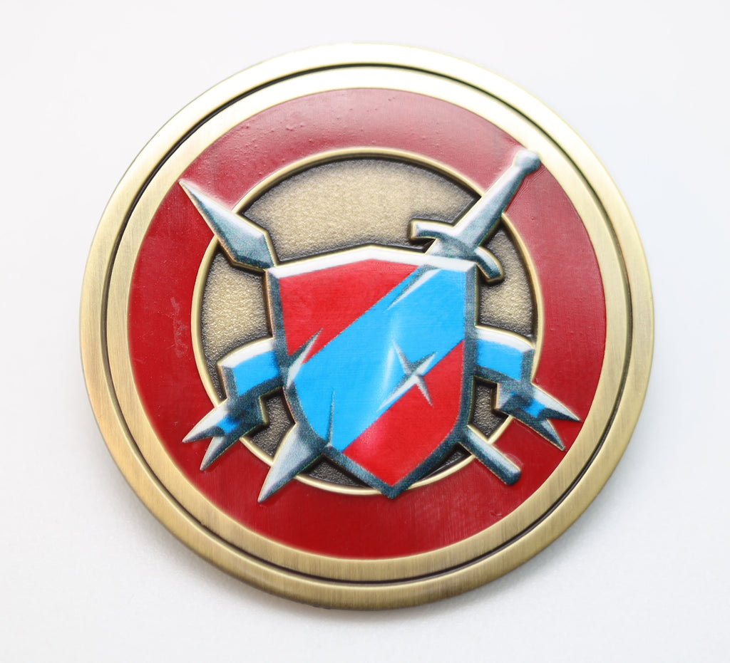 Pathfinder Class Icon Pin: Fighter Enamel Pin Foam Brain Games