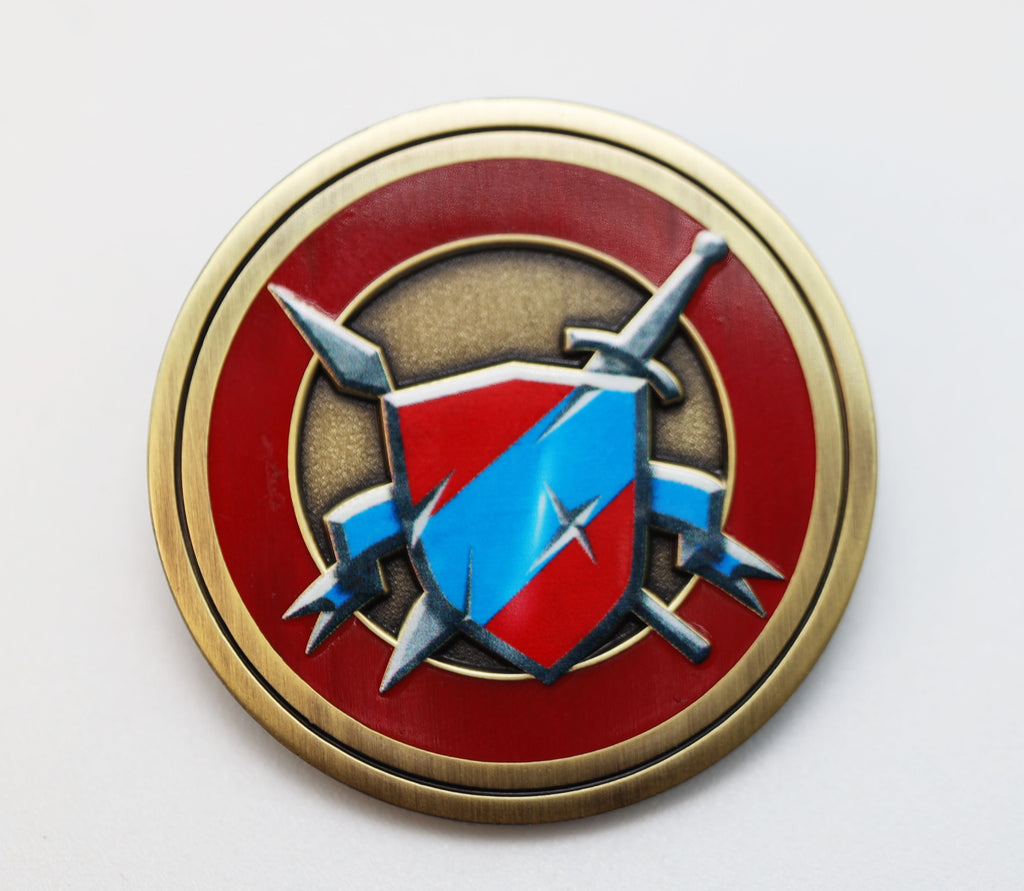 Pathfinder Class Icon Pin: Fighter Enamel Pin Foam Brain Games