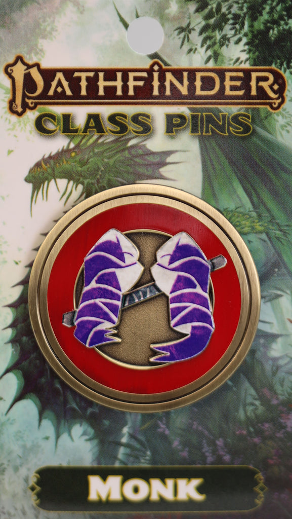 Pathfinder Class Icon Pin: Monk Enamel Pin Foam Brain Games