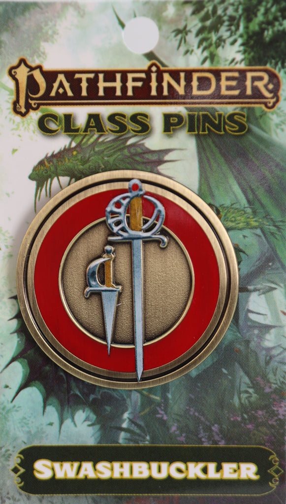 Pathfinder Class Icon Pin: Swashbuckler Enamel Pin Foam Brain Games