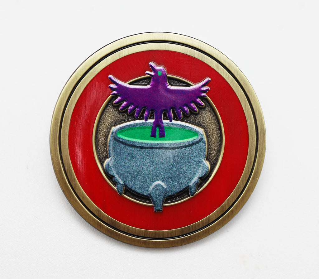 Pathfinder Class Icon Pin: Witch Enamel Pin Foam Brain Games