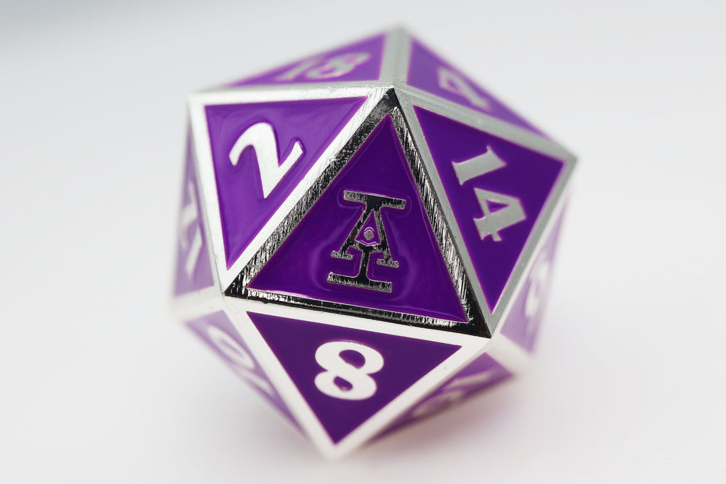 Acquisitions Inc 35mm Metal D20: Jim Darkmagic Metal Dice Foam Brain Games