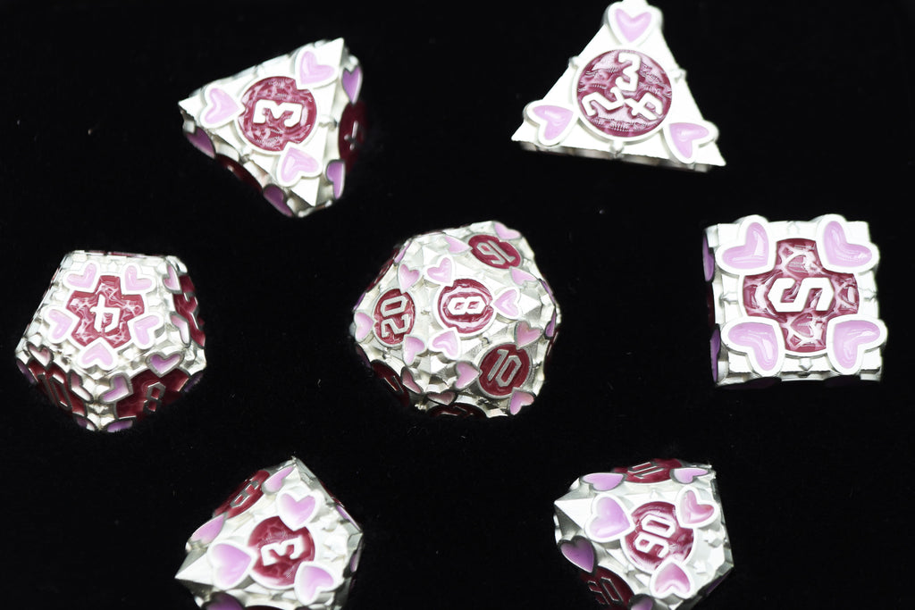 Erotes' Arrow: Hymenaios - Metal RPG Dice Set Metal Dice Foam Brain Games