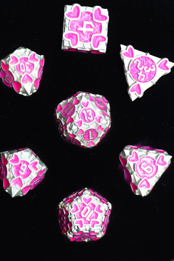 Erotes' Arrow: Hedylogos - Metal RPG Dice Set Metal Dice Foam Brain Games