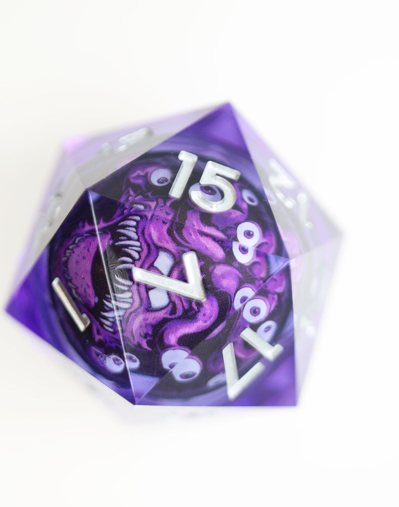 Sharp Edge 35mm Shifting Sphere D20 - Eye Monster Plastic Dice Foam Brain Games