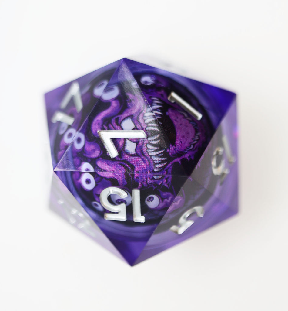 Sharp Edge 35mm Shifting Sphere D20 - Eye Monster Plastic Dice Foam Brain Games