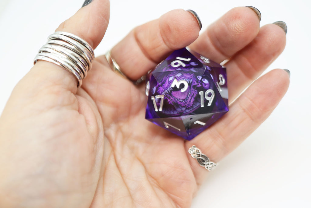 Sharp Edge 35mm Shifting Sphere D20 - Eye Monster Plastic Dice Foam Brain Games