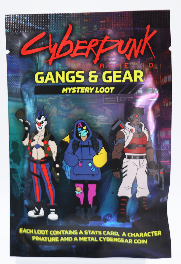 Cyberpunk RED: Gangs and Gear Mystery Loot Enamel Pin Foam Brain Games