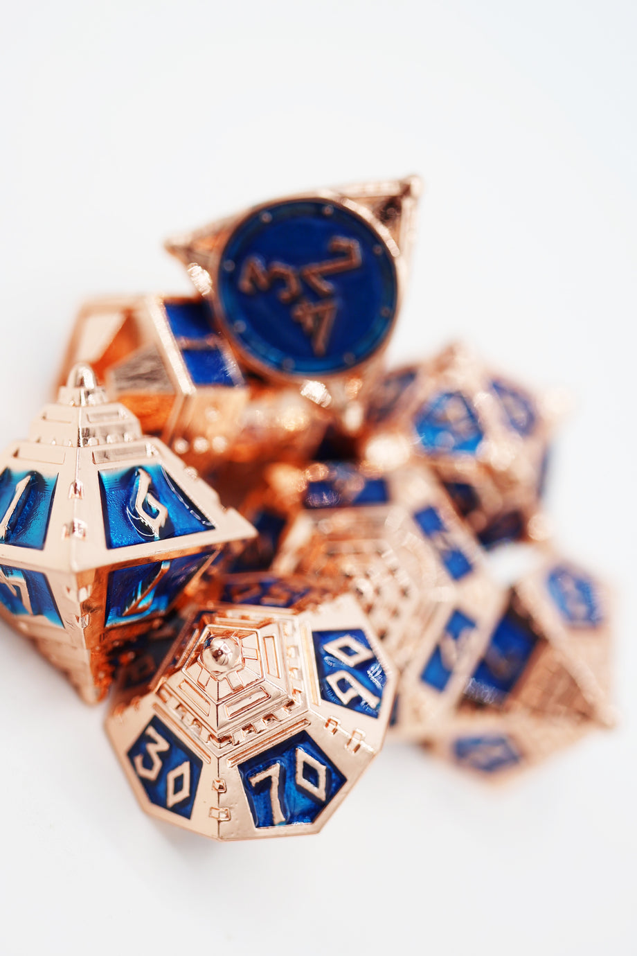 Egyptian Labyrinth RPG Metal Dice Set - #FBG4338 - Mindtaker Miniatures