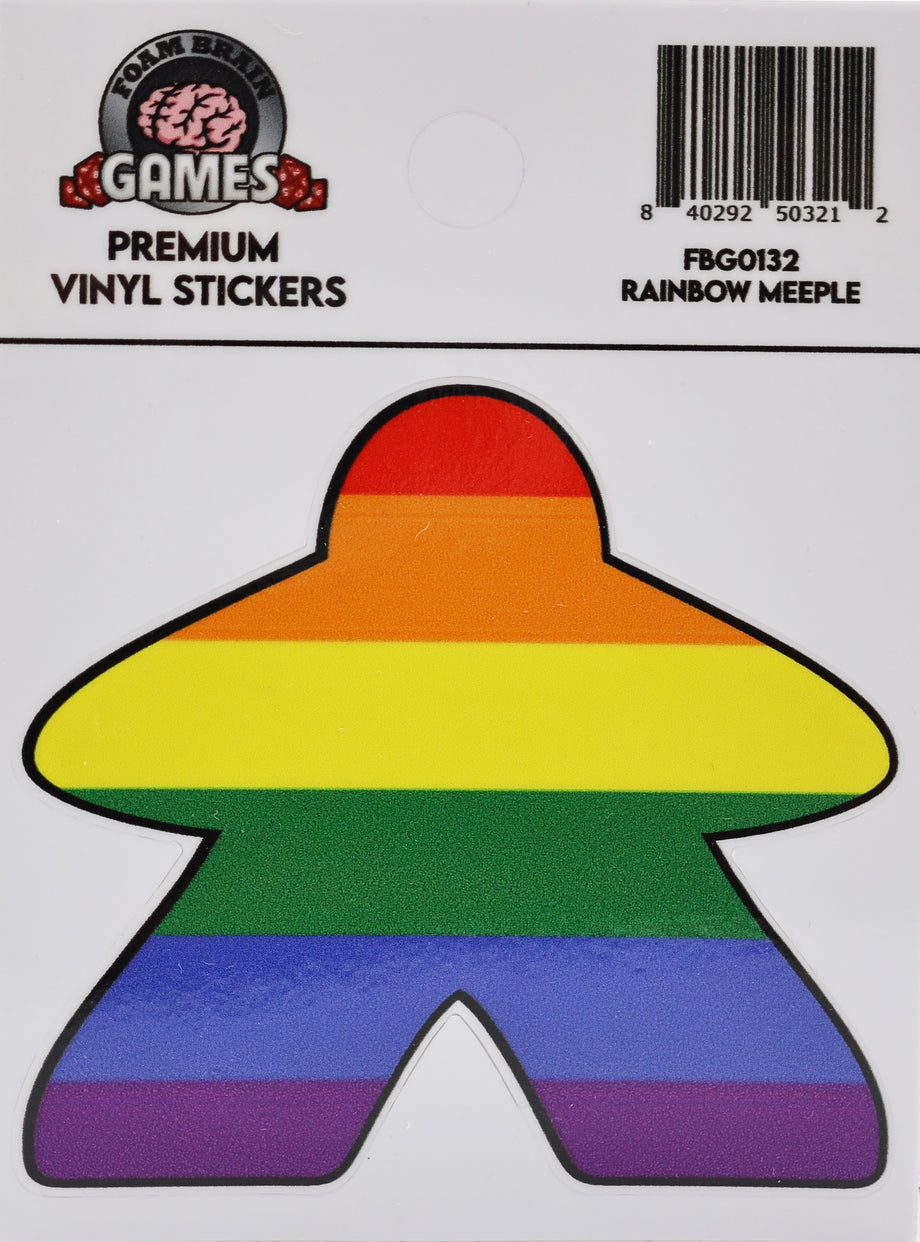 Rainbow Meeple Sticker