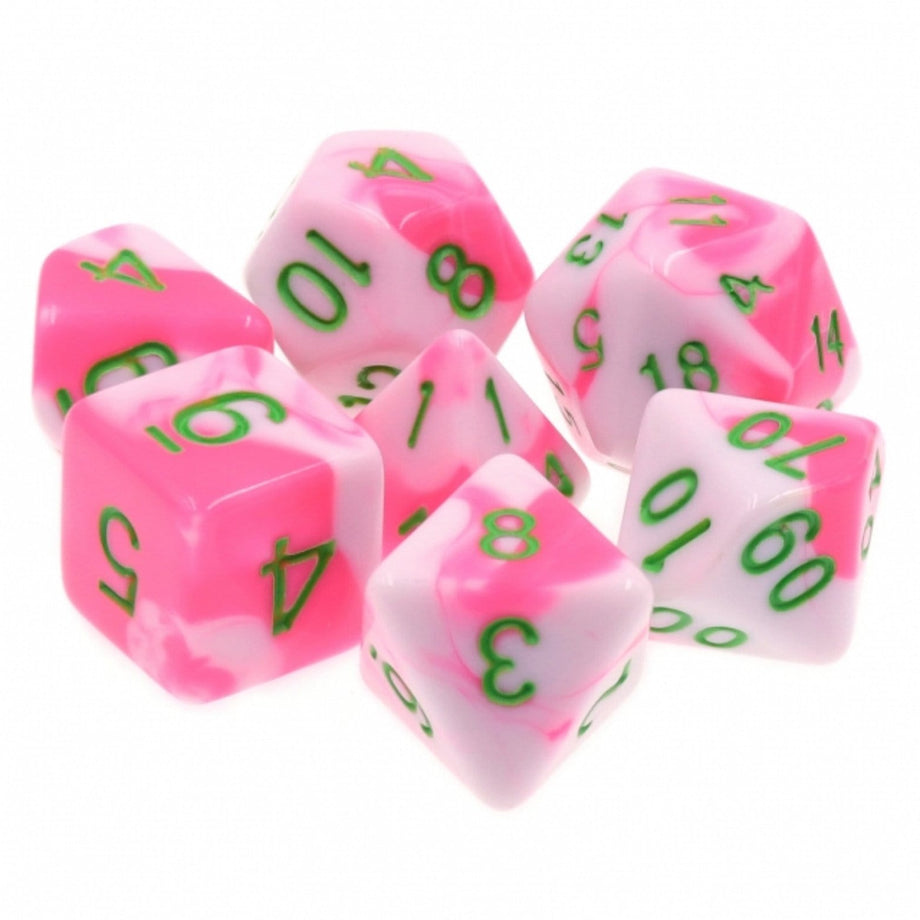 Flaming-O dice set – Adventure Dice